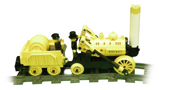 Rocket by Andrew Walker using Big Ben Bricks train wheels