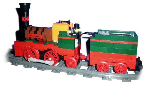 Titfield Thunderbolt by Andrew Walker using Big Ben Bricks train wheels