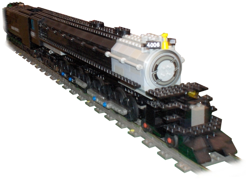 4-8-8-4 Big Boy by Andrew Reynolds using Big Ben Bricks train wheels